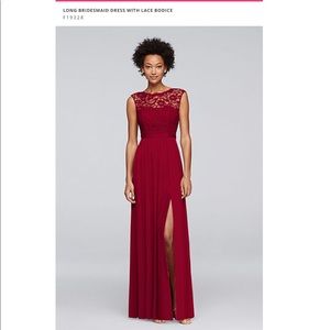 David’s Bridal Bridesmaid Dress- Color Wine